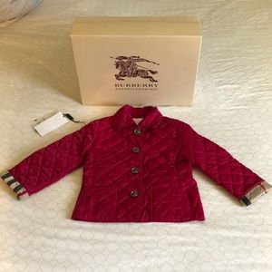 Burberry childrens quilted jacket